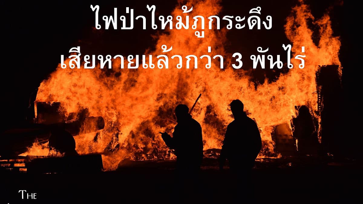 ไฟป่าภูกระดึงเสียหายแล้ว 3 พันไร่