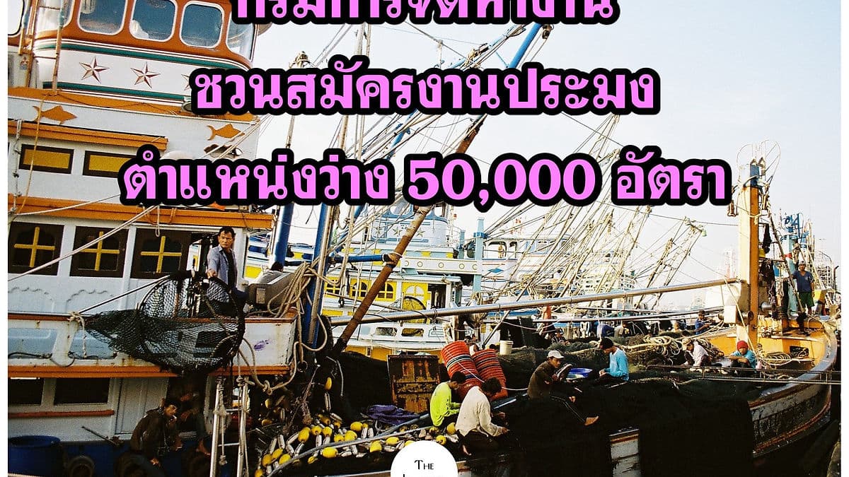 ตกงานอย่าเพิ่งท้อ งานประมงรอ 5 หมื่นตำแหน่ง