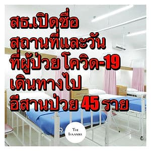 อีสานพบผู้ติดเชื้อโควิด-19 แล้ว 42 รายจาก 12 จังหวัด สะสมทั่วประเทศ 934 ราย